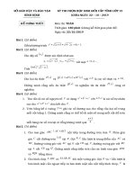 Đề chọn học sinh giỏi tỉnh Toán 12 năm 2019 – 2020 sở GDĐT Bình Định | Toán học, Lớp 12 - Ôn Luyện