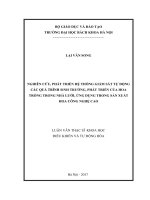 Nghiên cứu, phát triển hệ thống giám sát tự động các quá trình sinh trưởng, phát triển của hoa trồng trong nhà lưới, ứng dụng trong sản xuất hoa công nghệ cao 