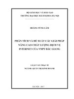 Phân tích và đề xuất các giải pháp nâng cao chất lượng dịch vụ internet của vnpt bắc giang 