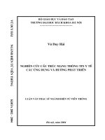 Nghiên cứu cấu trúc mạng thông tin y tế các ứng dụng và hướng phát triển 