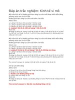 Đáp án trắc nghiệm kinh tế vi mô 