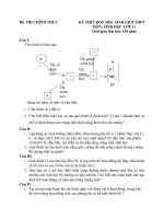 Đề thi học sinh giỏi cấp thpt có đáp án môn sinh học lớp 11 | Lớp 11, Sinh học - Ôn Luyện