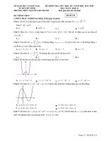 Đề kiểm tra giữa HK1 Toán 12 năm 2019 – 2020 trường Nguyễn Chí Thanh – TP HCM | Toán học, Lớp 12 - Ôn Luyện