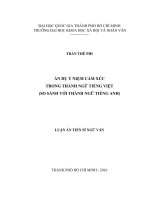 Ẩn dụ ý niệm cảm xúc trong thành ngữ tiếng việt (so sánh với thành ngữ tiếng anh) 