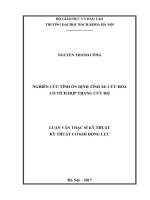 Nghiên cứu tính ổn định tĩnh xe cứu hỏa có tích hợp thang cứu hộ 