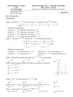 Đề thi HK1 Toán 12 năm học 2019 – 2020 sở GDĐT Quảng Nam | Toán học, Lớp 12 - Ôn Luyện