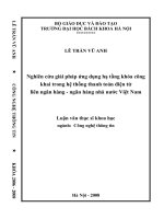 Nghiên cứu giải pháp ứng dụng hạ tầng khoá công khai trong hệ thống thanh toán điện tử liên ngân hàng  ngân hàng nhà nước việt nam 