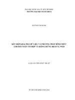 Kết hợp khai phá dữ liệu và phương pháp hình thức cho bài toán tổ hợp và kiểm chứng dịch vụ web 