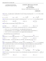 Đề thi khảo sát chất lượng học kì 2 môn toán lớp 12 năm 2016 trường thpt chuyên lam sơn mã 258 | Toán học, Lớp 12 - Ôn Luyện