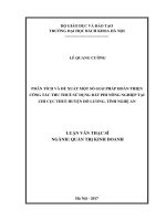 Phân tích và đề xuất một số giải pháp hoàn thiện công tác thu thuế sử dụng đất phi nông nghiệp tại chi cục thuế huyện đô lương, tỉnh nghệ an 