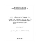 Quản lý chất thải rắn, chất thải nguy hại tại khu công nghiệp nomura hải phòng 