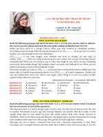 Bài tập đọc hiểu trong đề thi minh họa môn tiếng anh năm 2018 của cô trang anh | Tiếng Anh, Lớp 12 - Ôn Luyện