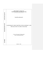 Lập kế hoạch và thực thi công tác mua sắm phục vụ thi công dự án epc của công ty ptsc mc 