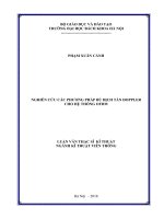 Nghiên cứu các phương pháp bù dịch tần doppler cho hệ thống ofdm 