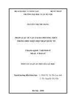 Pháp luật về vận tải đa phương thức trong điều kiện hội nhập quốc tế TT 