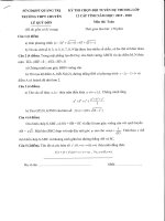 Đề thi chọn HSG Toán 12 năm 2019 – 2020 trường chuyên Lê Quý Đôn – Quảng Trị | Toán học, Lớp 12 - Ôn Luyện
