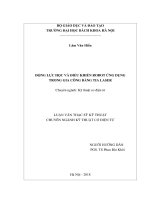 Động lực học và điều khiển robot ứng dụng trong gia công bằng tia laser 