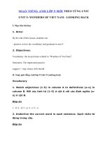 Tải Unit 5 lớp 9 Looking back - Tiếng Anh 9 Unit 5 Wonders of Viet Nam | Giải bài tập SGK tiếng Anh 9 mới Unit 5 Looking back