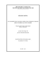 Các giải pháp nâng cao chất lượng cung cấp dịch vụ mạng di động vinaphone tại tại vnpt nam định 