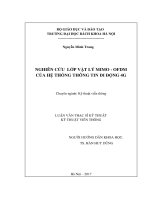 Nghiên cứu lớp vật lý mimo  ofdm của hệ thống thông tin di động 4g 