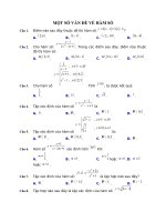 Câu hỏi trắc nghiệm một số vấn đề về hàm số | Toán học, Lớp 10 - Ôn Luyện