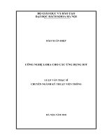 Công nghệ lora cho các ứng dụng iot 