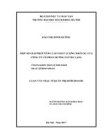 Một số giải pháp nâng cao chất lượng nhân sự của công ty cổ phần đường sắt hà lạng 