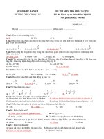 Đề thi kiểm tra chất lượng môn vật lí lớp 11 trường thpt c bình lục mã 123 | Vật Lý, Lớp 11 - Ôn Luyện