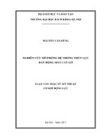 Nghiên cứu mô phỏng hệ thống thủy lực dẫn động máy cắt gỗ 