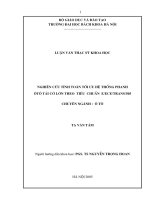 Nghiên cứu tính toán tối ưu hệ thống phanh ô tô tải cỡ lớn theo tiêu chuẩn eêctrans505 