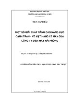 Một số giải pháp nâng cao năng lực cạnh tranh về mặt hàng xe máy của công ty điện máy hải phòng 