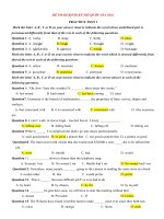 Tải Bộ đề thi thử THPT Quốc gia năm 2016 môn Tiếng Anh - Số 18 - Đề thi thử Đại học môn Tiếng Anh có đáp án