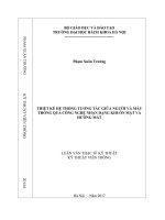Thiết kế hệ thống tương tác giữa người và máy thông qua công nghệ nhận dạng khuôn mặt và hướng mắt 