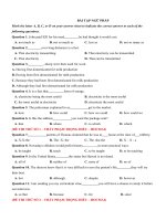 Bài tập ngữ pháp luyện thi THPT quốc gia môn tiếng Anh lớp 12 | Tiếng Anh, Lớp 12 - Ôn Luyện