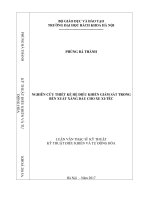 Nghiên cứu thiết kế hệ điều khiển giám sát trong bến xuất xăng dầu cho xe xi téc 