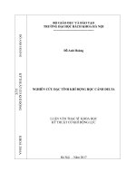 Nghiên cứu đặc tính khí động học cánh delta 