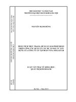 Phân tích thực trạng, đề xuất giải pháp hoàn thiện công tác quản lý các dự án đầu tư xây dựng của công ty cp tập đoàn vina megastar 