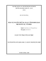 Bảo vệ người thứ ba ngay tình khi giao dịch dân sự vô hiệu 