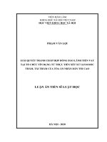 Giải quyết tranh chấp hợp đồng bảo lãnh tiền vay tại tổ chức tín dụng từ thực tiễn xử giám đốc thẩm, tái thẩm của tòa án nhân dân tối cao