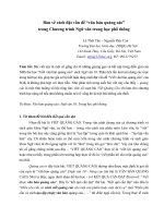 Bàn về cách đặt vấn đề “văn bản quảng cáo”  trong Chương trình Ngữ văn trung học phổ thông