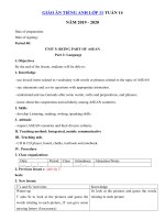 Tải Giáo án tiếng Anh lớp 11 Tuần 14 sách mới - Giáo án điện tử môn tiếng Anh 11 theo tuần