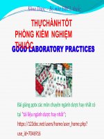 THỰC HÀNH tốt KIỂM NGHIỆM THUỐC pptx _ ĐẢM BẢO CHẤT LƯỢNG THUỐC (slide nhìn biến dạng, tải về đẹp lung linh)