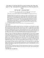 Xây dựng cơ sở dữ liệu GIS hỗ trợ công tác phòng cháy chữa cháy quận Gò Vấp - thành phố Hồ Chí Minh trên cơ sở bài toán phân tích mạng