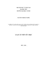 luận án tiến sĩ nghiên cứu mối liên quan giữa nồng độ 25 hydroxyvitamin d huyết tương với tình trạng kháng insulin và hội chứng chuyển hóa 