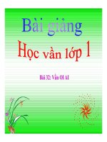 Tiếng Việt 1 bài 32 Vần OI AI | Ngữ văn, Lớp 1 - Ôn Luyện