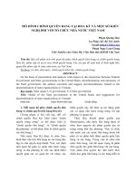 Mô hình chính quyền bang tại Hoa Kỳ và một số kiến nghị đối với tổ chức nhà nước Việt Nam