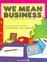 We mean business student 39 s book