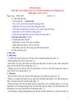 Giáo án chủ đề ngữ văn 9 kì 2 có mã hoá theo cv 5512 mới nhất