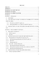 Nghiên cứu phát triển kỹ thuật lấy mẫu thụ động POCIS cho các chất bảo vệ thực vật phân cực trong nước nhằm quan trắc và đánh giá chất lượng môi trường nước mặt 