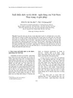 Xuất khẩu dịch vụ tài chính - ngân hàng của Việt Nam: Thực trạng và giải pháp